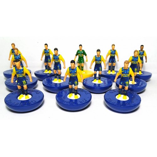 Subbuteo Andrew Table Soccer Asteras Tripolis 2014-2015 on classic Hasbro bases